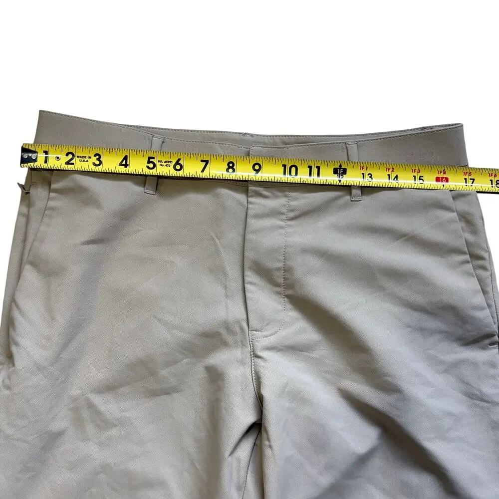 LOT OF 2 - Banana Republic Men’s Performance Pants Black Beige Polyester 32x30